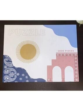 Madewell Greece Beach Scene 1000 Piece Jigsaw Puzzle Modern Travel Art